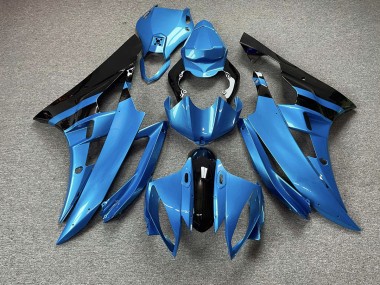 2006-2007 Sky Blue and Black Yamaha R6 Motorcycle Fairing