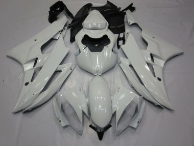 2006-2007 White Gloss Yamaha R6 Motorcycle Fairing