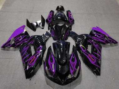 2006-2011 Purple Flame Kawasaki ZX14R Motorcycle Fairing