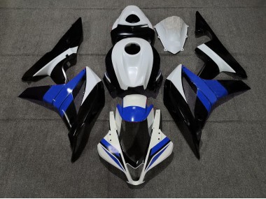 2007-2008 Black White and Blue Honda CBR600RR Motorcycle Fairing
