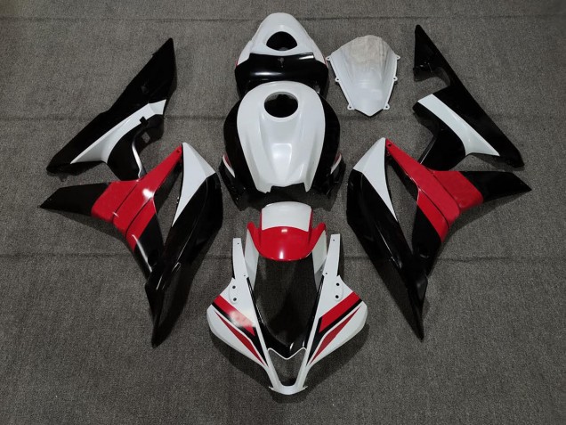 2007-2008 Black White and Red Honda CBR600RR Motorcycle Fairing 2007-2008 Black White and Red Honda CBR600RR Motorcycle Fairing