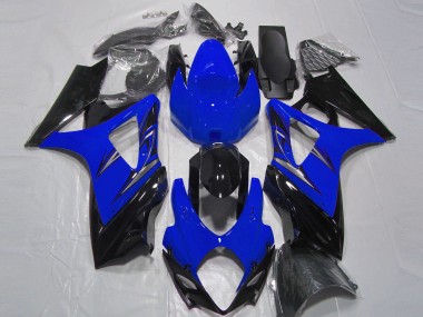 2007-2008 Blue and Black Suzuki GSXR 1000 Motorcycle Fairing
