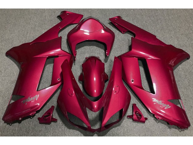 2007-2008 Candy Red Kawasaki ZX6R Motorcycle Fairing