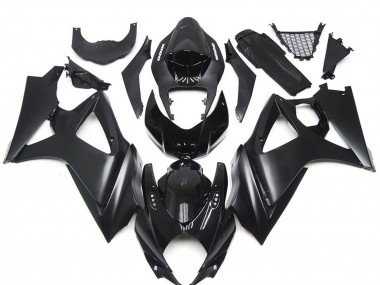 2007-2008 Custom Matte Black Slick Suzuki GSXR 1000 Motorcycle Fairing