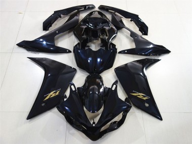 2007-2008 Gloss Black Gold Yamaha R1 Motorcycle Fairing