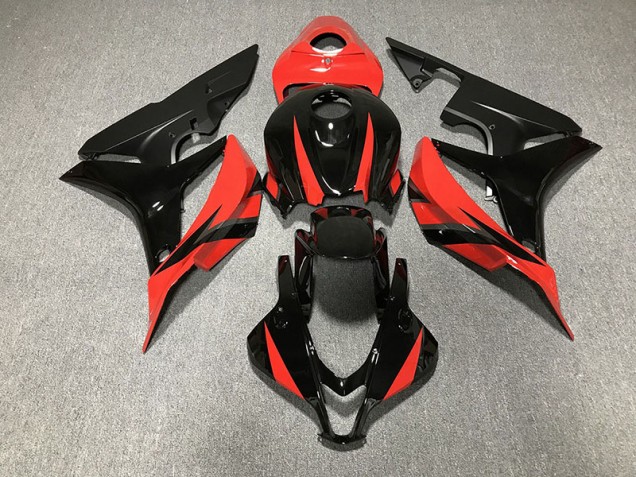 2007-2008 Gloss Black & Red Honda CBR600RR Motorcycle Fairing 2007-2008 Gloss Black & Red Honda CBR600RR Motorcycle Fairing