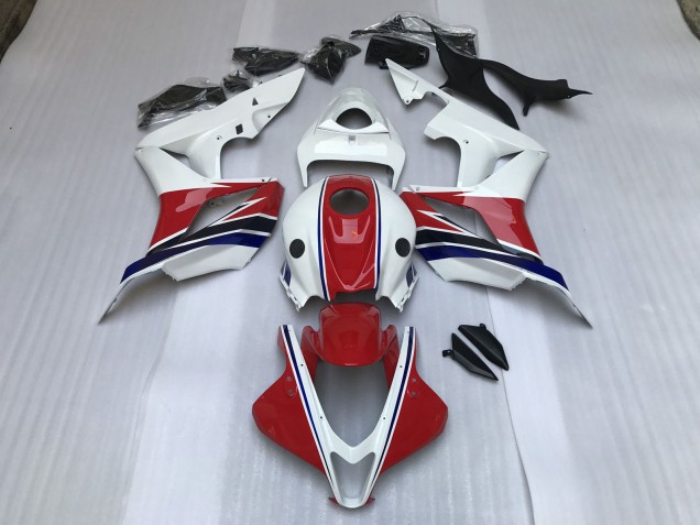 2007-2008 Gloss Red and White Honda CBR600RR Motorcycle Fairing 2007-2008 Gloss Red and White Honda CBR600RR Motorcycle Fairing