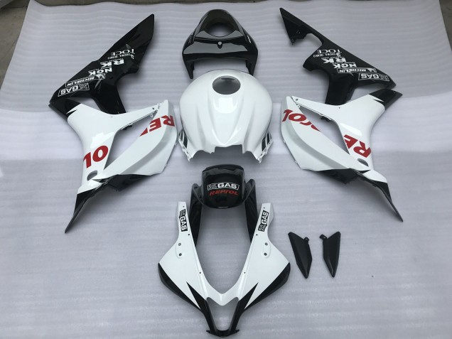 2007-2008 Gloss White & Red Repsol Honda CBR600RR Motorcycle Fairing 2007-2008 Gloss White & Red Repsol Honda CBR600RR Motorcycle Fairing