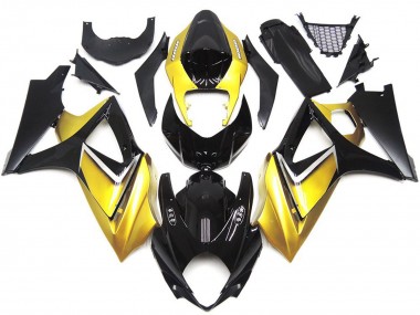 2007-2008 Gold Yellow Custom OEM Style Suzuki GSXR 1000 Motorcycle Fairing