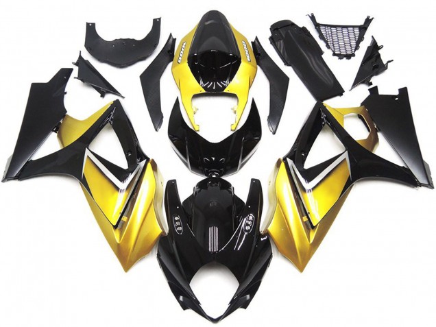 2007-2008 Gold Yellow Custom OEM Style Suzuki GSXR 1000 Motorcycle Fairing 2007-2008 Gold Yellow Custom OEM Style Suzuki GSXR 1000 Motorcycle Fairing