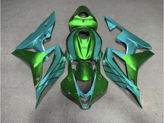 2007-2008 Green & Teal Honda CBR600RR Motorcycle Fairing 2007-2008 Green & Teal Honda CBR600RR Motorcycle Fairing