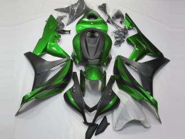 2007-2008 Green and Matte Black Honda CBR600RR Motorcycle Fairing