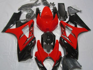 2007-2008 Lava Red and Black Suzuki GSXR 1000 Motorcycle Fairing