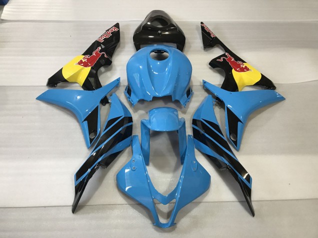 2007-2008 Light Blue Red Bull Honda CBR600RR Motorcycle Fairing