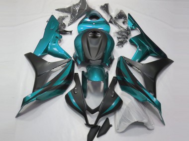 2007-2008 Light Blue and Matte Black Honda CBR600RR Motorcycle Fairing