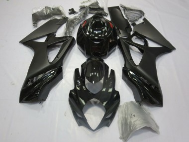 2007-2008 Matte Black Gloss Suzuki GSXR 1000 Motorcycle Fairing