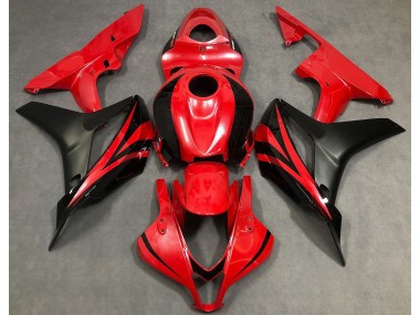 2007-2008 Pearl Red & Black Honda CBR600RR Motorcycle Fairing