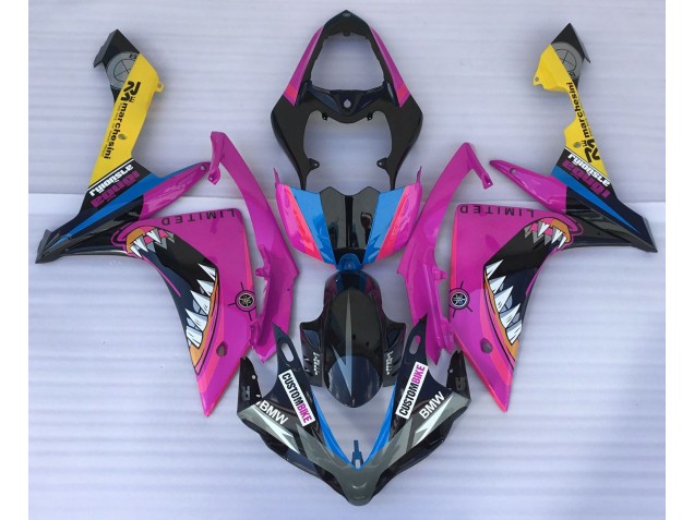 2007-2008 Pink Shark Yamaha R1 Motorcycle Fairing 2007-2008 Pink Shark Yamaha R1 Motorcycle Fairing