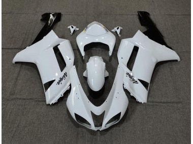 2007-2008 Plain White Gloss Kawasaki ZX6R Motorcycle Fairing