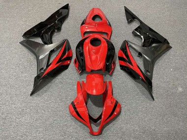 2007-2008 Red OEM Style & Grey Honda CBR600RR Motorcycle Fairing