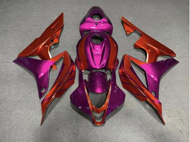 2007-2008 Red & Violet Honda CBR600RR Motorcycle Fairing