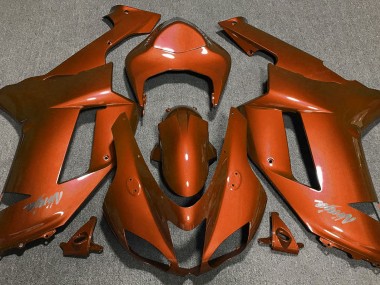 2007-2008 Tiger Orange Kawasaki ZX6R Motorcycle Fairing