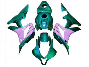 2007-2008 Turquoise and Pink Honda CBR600RR Motorcycle Fairing