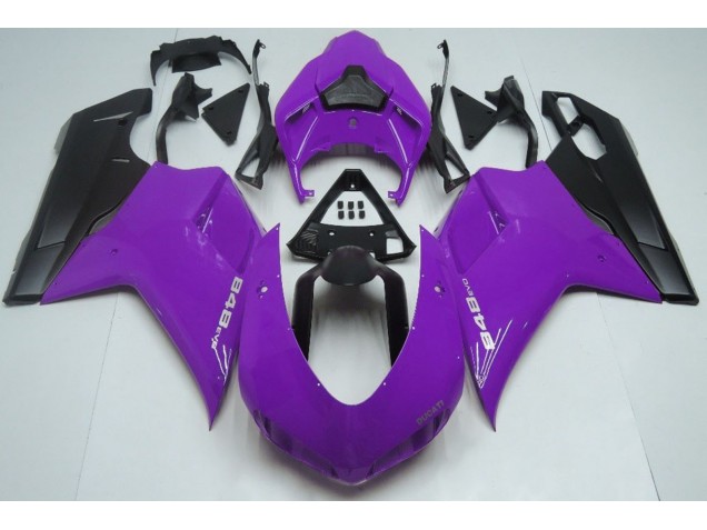 2007-2014 Gloss Purple & Black Ducati Ducati 848 1098 1198 Motorcycle Fairing 2007-2014 Gloss Purple & Black Ducati Ducati 848 1098 1198 Motorcycle Fairing