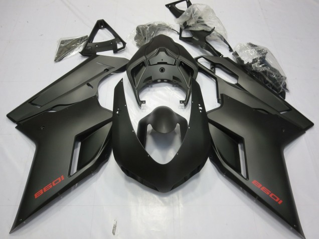2007-2014 Matte Black Ducati Ducati 848 1098 1198 Motorcycle Fairing 2007-2014 Matte Black Ducati Ducati 848 1098 1198 Motorcycle Fairing