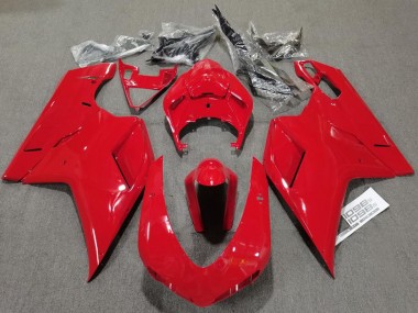 2007-2014 Plain Gloss Red Ducati Ducati 848 1098 1198 Motorcycle Fairing