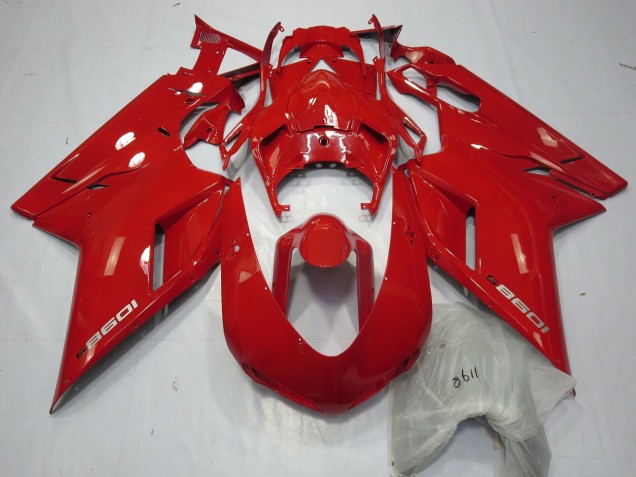 2007-2014 Red 1098 Ducati Ducati 848 1098 1198 Motorcycle Fairing 2007-2014 Red 1098 Ducati Ducati 848 1098 1198 Motorcycle Fairing