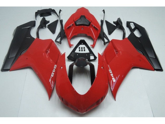 2007-2014 Red Matte Black Ducati Ducati 848 1098 1198 Motorcycle Fairing 2007-2014 Red Matte Black Ducati Ducati 848 1098 1198 Motorcycle Fairing