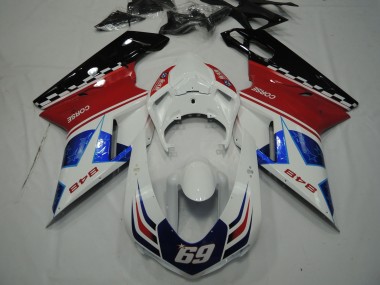 2007-2014 Star Blue Ducati Ducati 848 1098 1198 Motorcycle Fairing