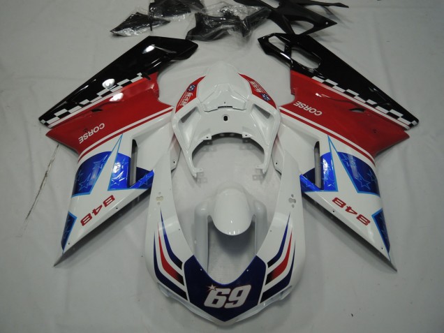 2007-2014 Star Blue Ducati Ducati 848 1098 1198 Motorcycle Fairing 2007-2014 Star Blue Ducati Ducati 848 1098 1198 Motorcycle Fairing