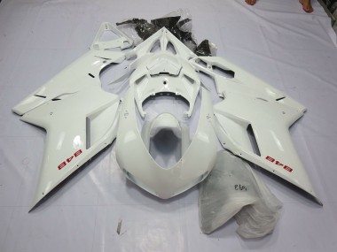 2007-2014 White Pearl Ducati Ducati 848 1098 1198 Motorcycle Fairing
