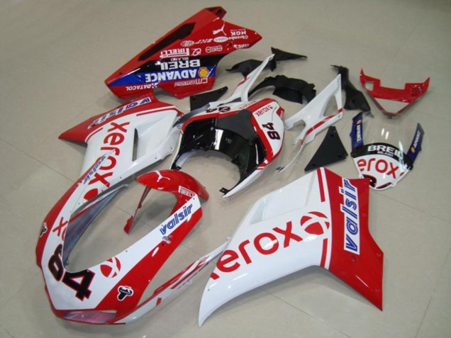 2007-2014 White Xerox Ducati Ducati 848 1098 1198 Motorcycle Fairing 2007-2014 White Xerox Ducati Ducati 848 1098 1198 Motorcycle Fairing