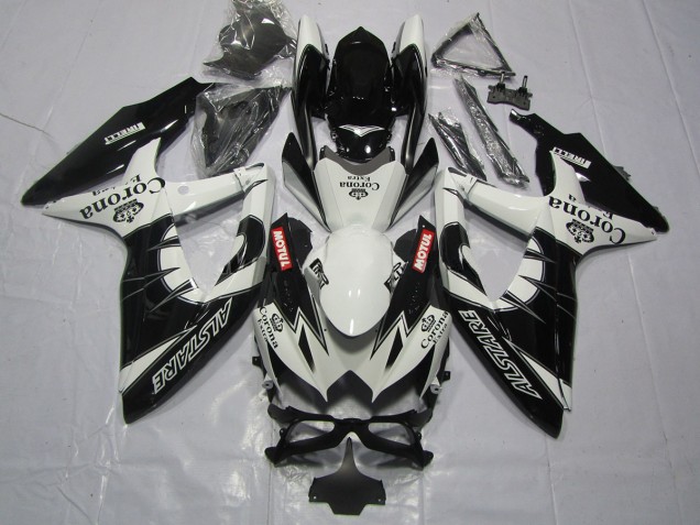 2008-2010 Black Corona Suzuki GSXR 600-750 Motorcycle Fairing 2008-2010 Black Corona Suzuki GSXR 600-750 Motorcycle Fairing