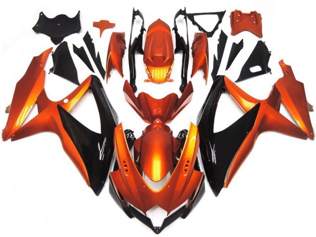 2008-2010 Bronze Orange and Black Suzuki GSXR 600-750 Motorcycle Fairing 2008-2010 Bronze Orange and Black Suzuki GSXR 600-750 Motorcycle Fairing