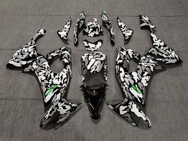 2008-2010 Camo and Green Logo Kawasaki ZX10R Motorcycle Fairing 2008-2010 Camo and Green Logo Kawasaki ZX10R Motorcycle Fairing