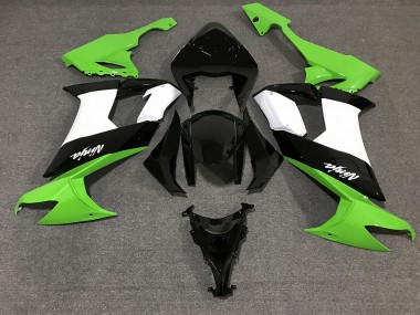2008-2010 Gloss Black & Green Kawasaki ZX10R Motorcycle Fairing