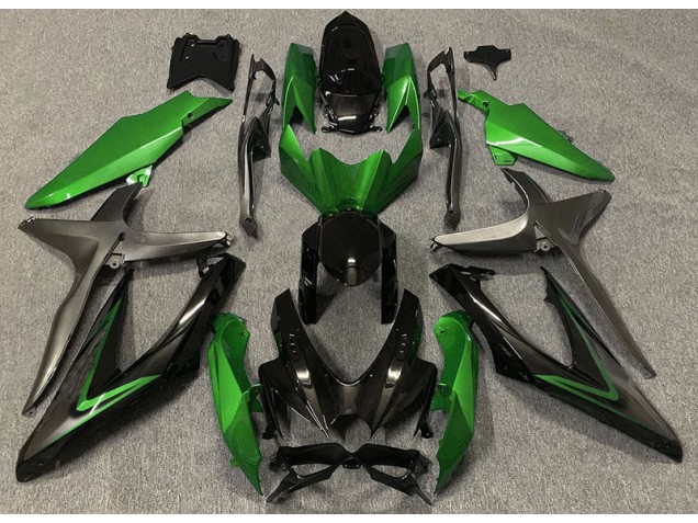 2008-2010 Gloss Green & Green R Suzuki GSXR 600-750 Motorcycle Fairing 2008-2010 Gloss Green & Green R Suzuki GSXR 600-750 Motorcycle Fairing