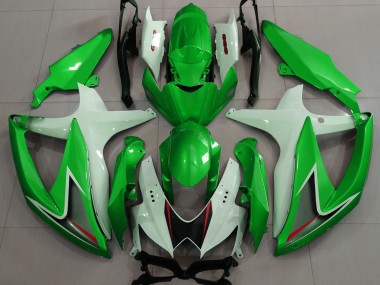 2008-2010 Gloss Green & White Suzuki GSXR 600-750 Motorcycle Fairing