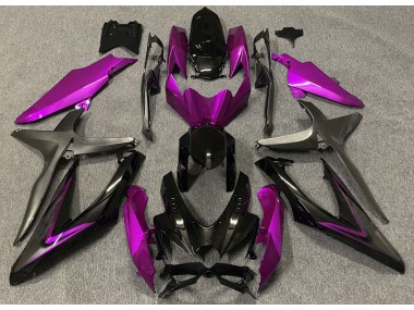 2008-2010 Gloss Pink & Green R Suzuki GSXR 600-750 Motorcycle Fairing