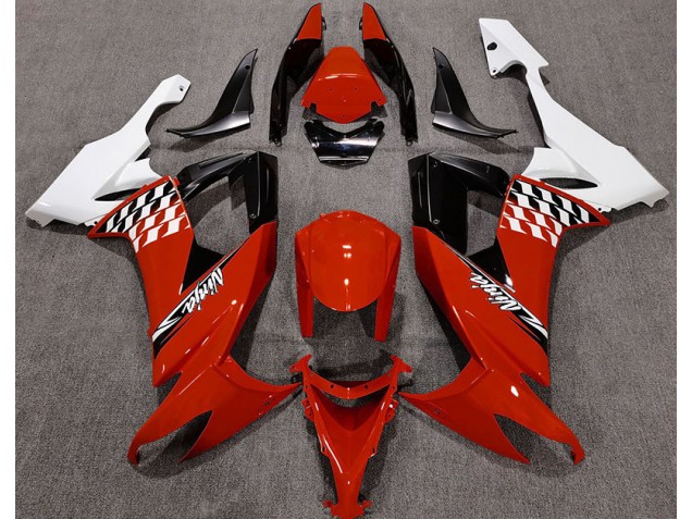 2008-2010 Gloss Red and White Kawasaki ZX10R Motorcycle Fairing 2008-2010 Gloss Red and White Kawasaki ZX10R Motorcycle Fairing