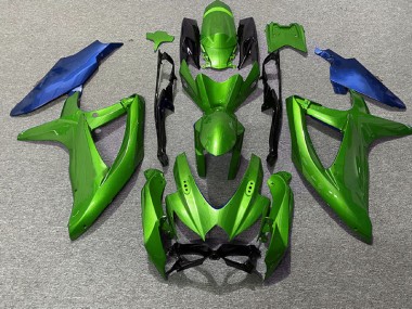 2008-2010 Green and Blue Suzuki GSXR 600-750 Motorcycle Fairing