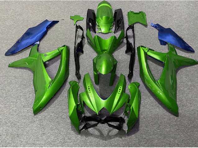 2008-2010 Green and Blue Suzuki GSXR 600-750 Motorcycle Fairing 2008-2010 Green and Blue Suzuki GSXR 600-750 Motorcycle Fairing