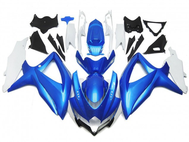 2008-2010 Light Blue and White Custom Style Suzuki GSXR 600-750 Motorcycle Fairing 2008-2010 Light Blue and White Custom Style Suzuki GSXR 600-750 Motorcycle Fairing