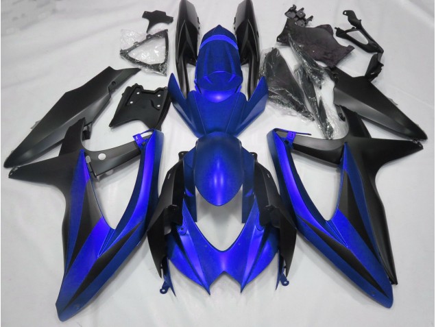 2008-2010 Matte Blue No R Suzuki GSXR 600-750 Motorcycle Fairing 2008-2010 Matte Blue No R Suzuki GSXR 600-750 Motorcycle Fairing
