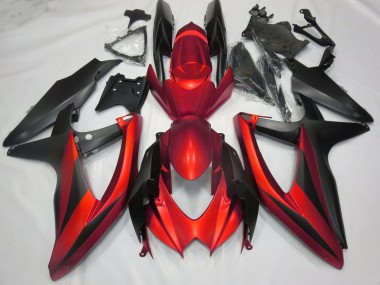 2008-2010 Matte Red No R Suzuki GSXR 600-750 Motorcycle Fairing