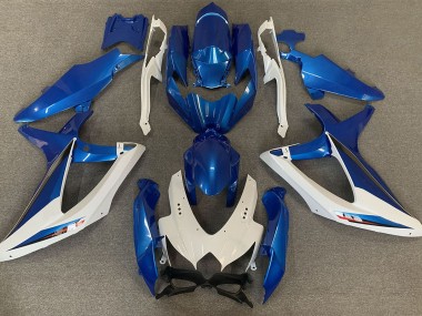2008-2010 OEM Style Blue and White Suzuki GSXR 600-750 Motorcycle Fairing